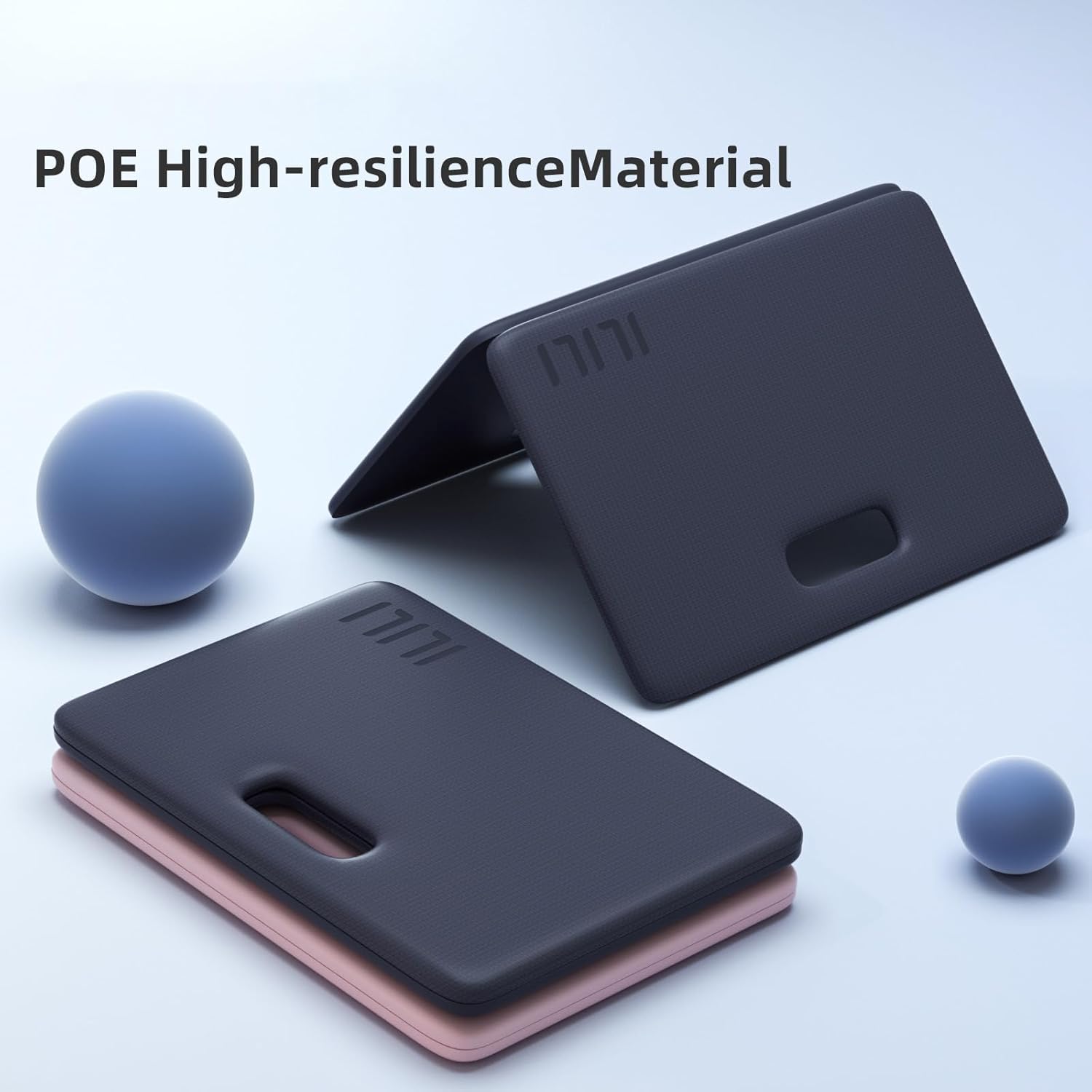 Foldable Yoga Kneeling Mat 1inch, TPE Soft Cushion for Knee Push-ups, Plank Support Pad, Elbow/Knee Support Folding Mat, Portable and Lightweight for Yoga Pilates, Fitness Exercise, Outdoor