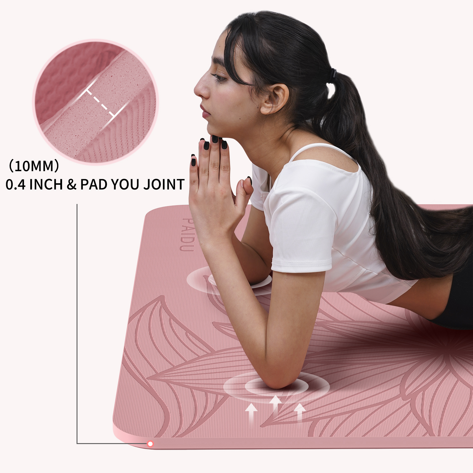 Large Yoga Mat-72’x36’x0.4’ Extra Width ＆ Thick,Comfortable,Non-Slip Exercise Mat-Works Great on All Floor for Stretching,Yoga Studio,Gym or Home Workouts