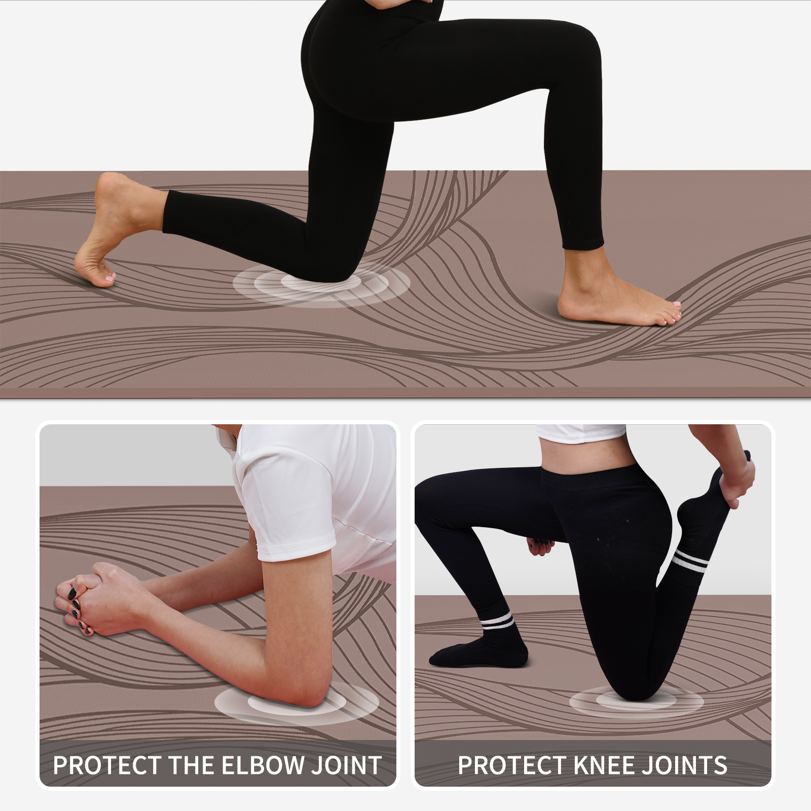 Large Yoga Mat-72’x36’x0.4’ Extra Width ＆ Thick,Comfortable,Non-Slip Exercise Mat-Works Great on All Floor for Stretching,Yoga Studio,Gym or Home Workouts