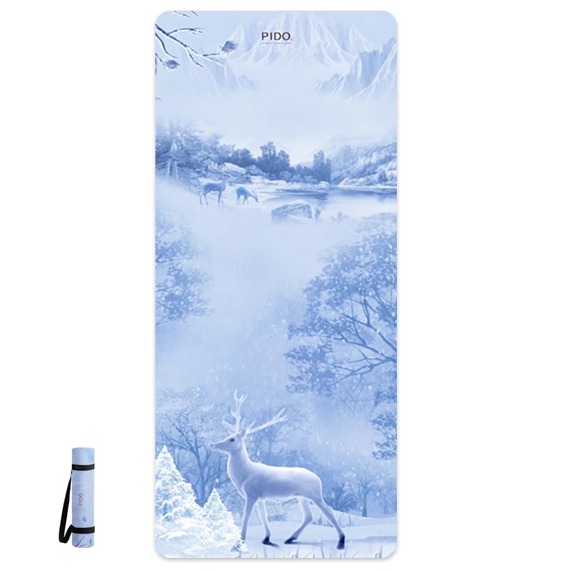 PIDO TPE Yoga Mat Quality 6/8Mm Wholesale Suede Rubber Surface Yoga Mat Manufacturer