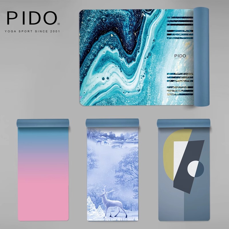 PIDO TPE Yoga Mat Quality 6/8Mm Wholesale Suede Rubber Surface Yoga Mat Manufacturer
