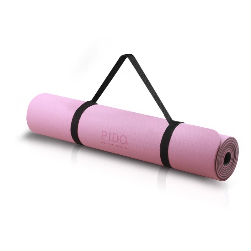 PIDO TPE Yoga Mat Quality 6/8Mm Wholesale Tpe Single Color Yoga Mat Manufacturer