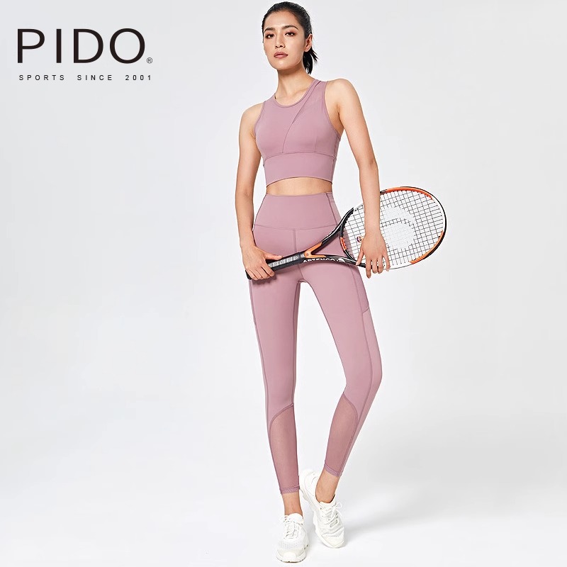 PIDO Pink Sports Yoga Breathable Set
