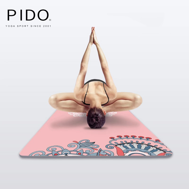 PIDO Eco Friendly Suede Rubber Printing Yoga Mat Wholesale | Yoga Mat Manufacturer