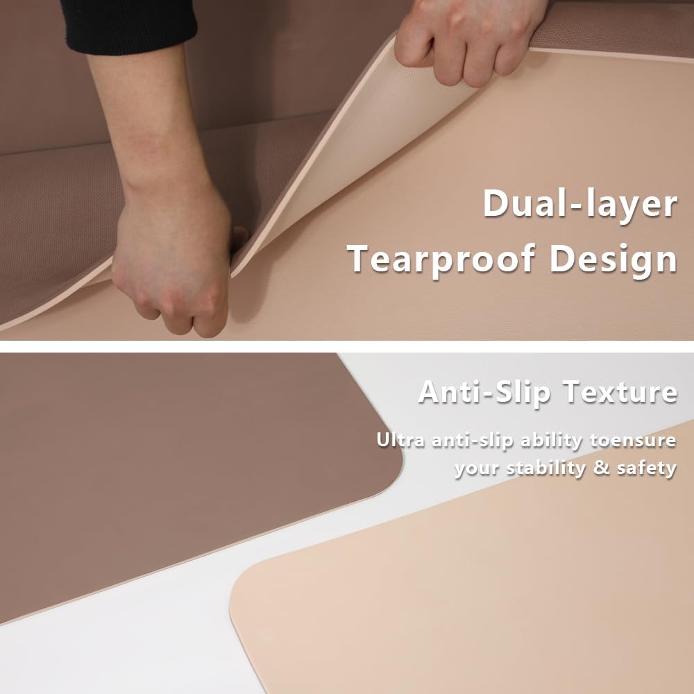 Large Yoga Mat - 80CM Wide Yoga Matt Non-Slip Thick 1/3 Inch Eco-Friendly Exercise Mat with Carrying Strap for Women Yoga, Pilates, Home Workouts (72x32")