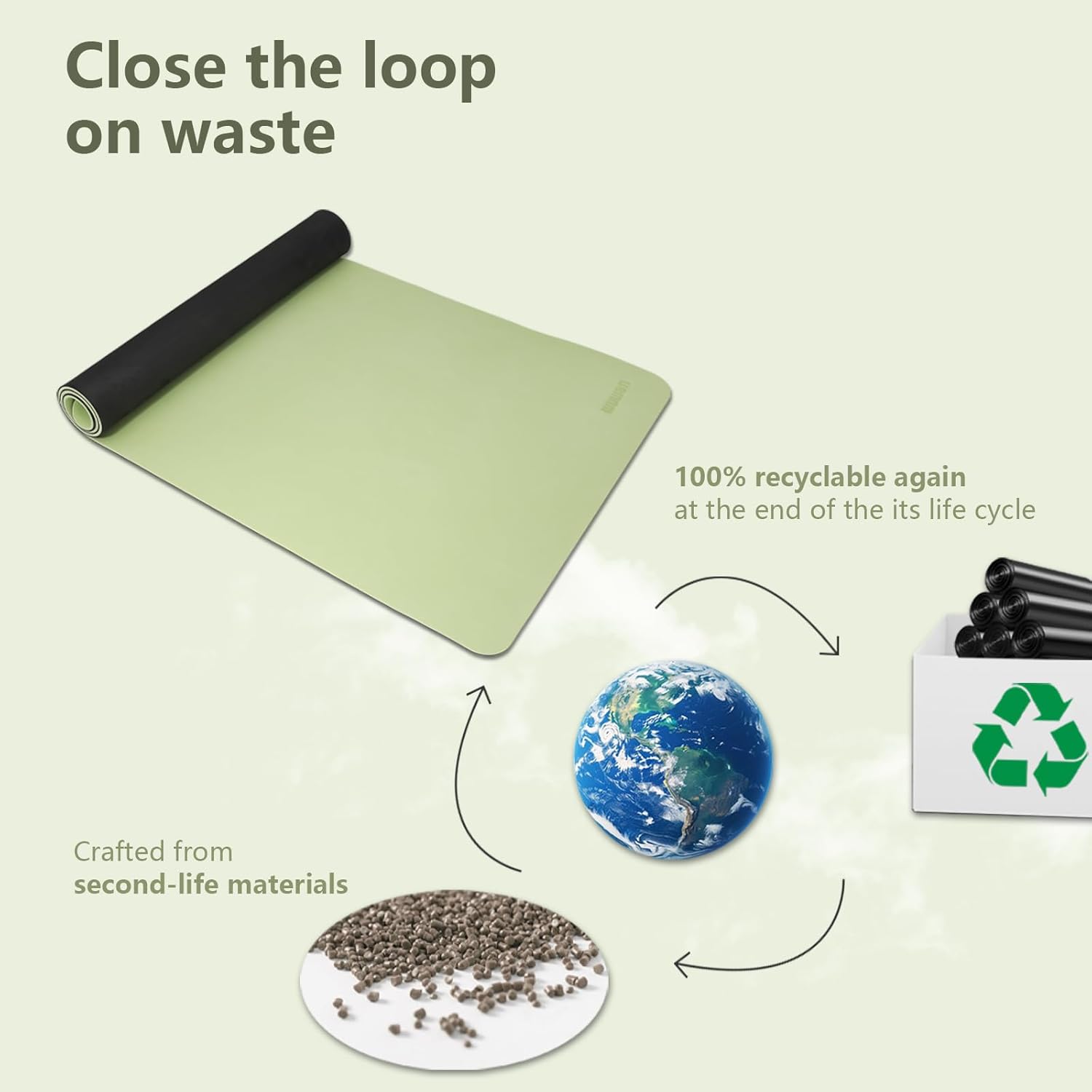 Large Yoga Mat - 80CM Wide Yoga Matt Non-Slip Thick 1/3 Inch Eco-Friendly Exercise Mat with Carrying Strap for Women Yoga, Pilates, Home Workouts (72x32")