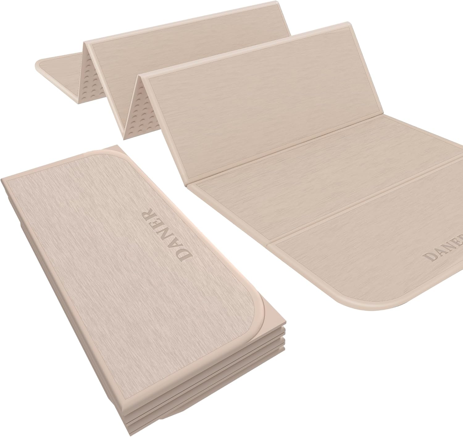 Foldable Extra Thick 1/2" Yoga Mat,Non Slip,Easy to Store for Yoga/Travel/Pilates/Workouts/Camping,Eco-Friendly Exercise (68.9"L x 24"W)