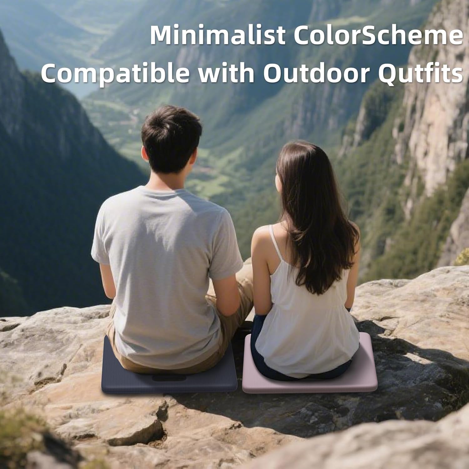 Foldable Yoga Kneeling Mat 1inch, TPE Soft Cushion for Knee Push-ups, Plank Support Pad, Elbow/Knee Support Folding Mat, Portable and Lightweight for Yoga Pilates, Fitness Exercise, Outdoor