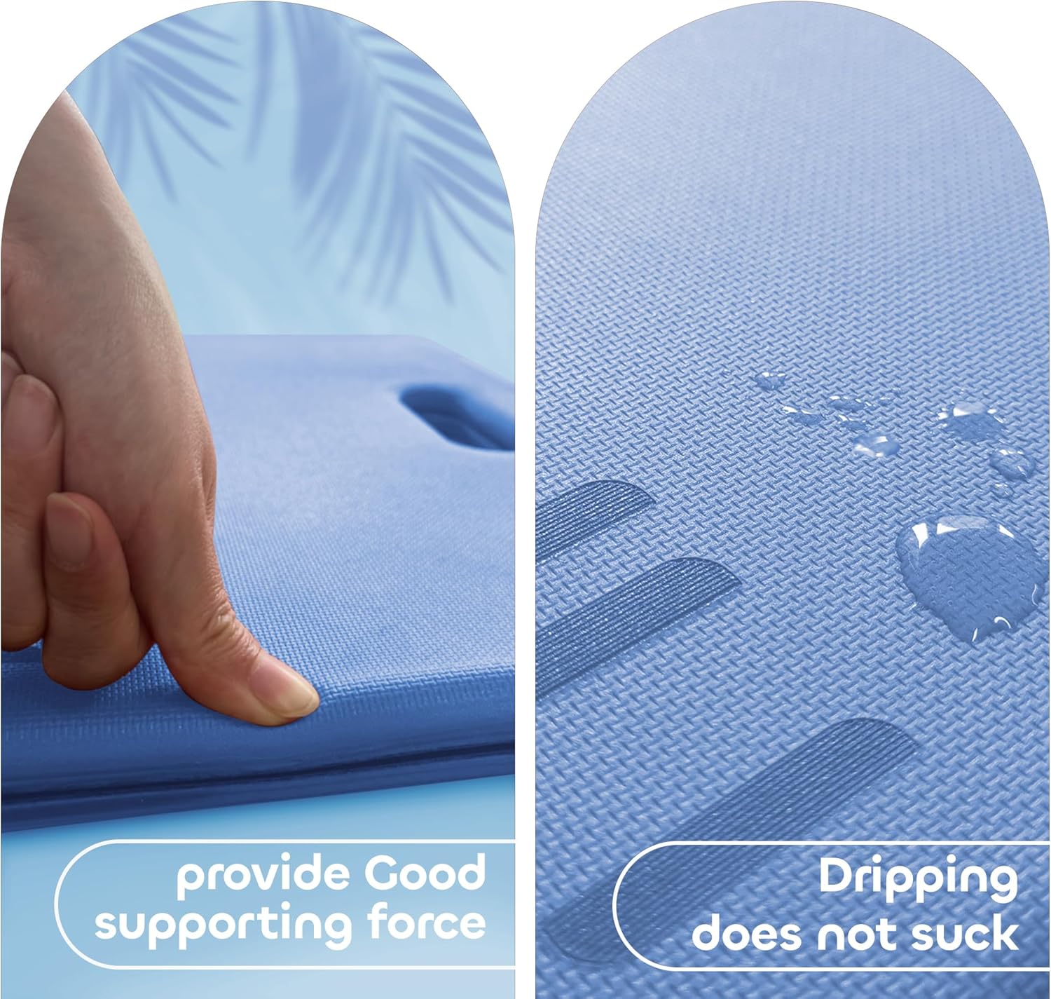 Foldable Garden Kneeling Pad - Waterproof Leather Bottom & TPE Material Top, Anti slip and Wear resistant, Carry Handle, 0.5 Inch Thick Cushioned, Knee Pad for Gardening, Cleaning, Kneeling Work