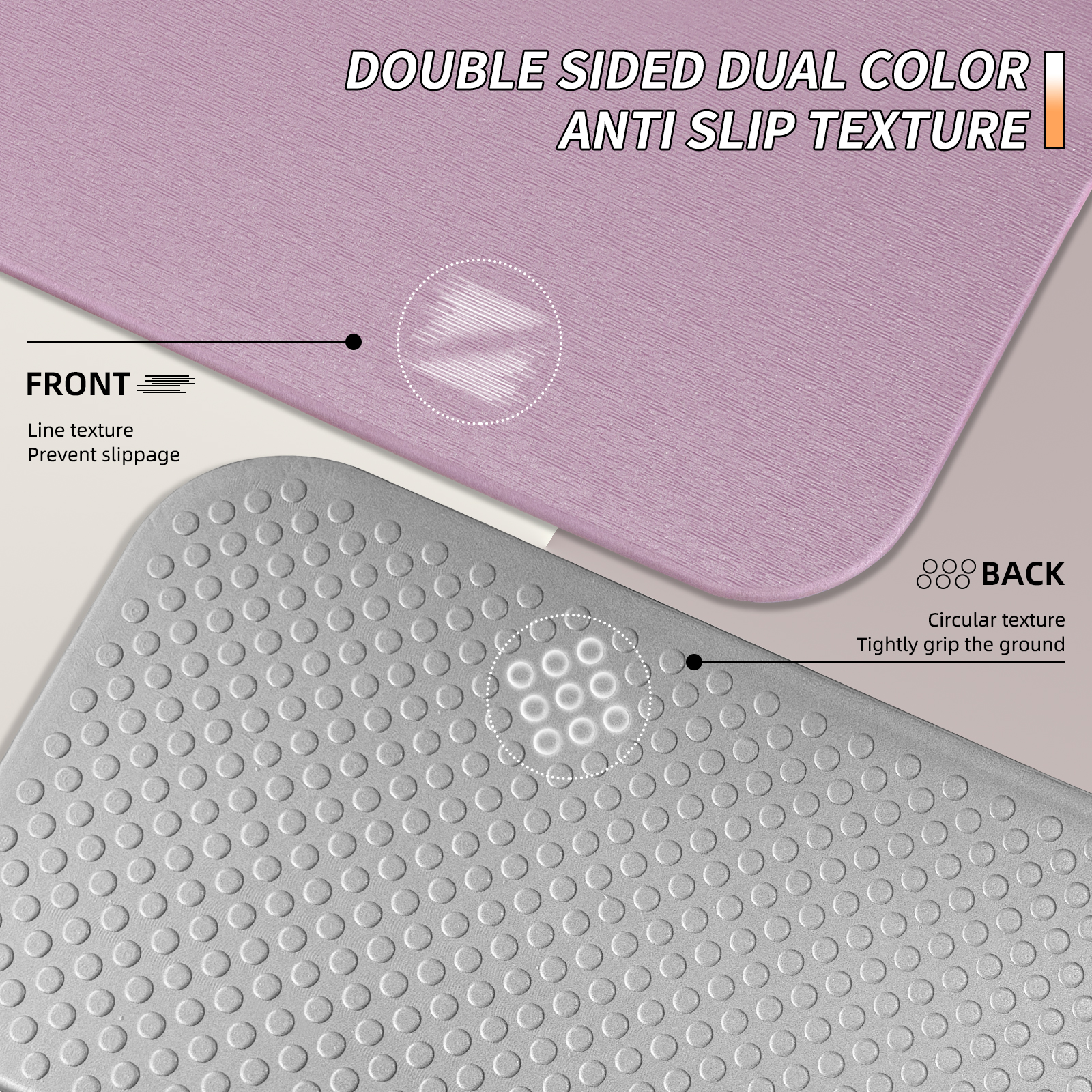 Foldable Fitness Yoga Mat | 2/5" (10MM) Extra Thick | SGS Certified Non-Slip TPE | 75x26" Extra Long-Wide | Portable & Easy Store | for Yoga, Pilates, Home Gym & Full-Body Workouts