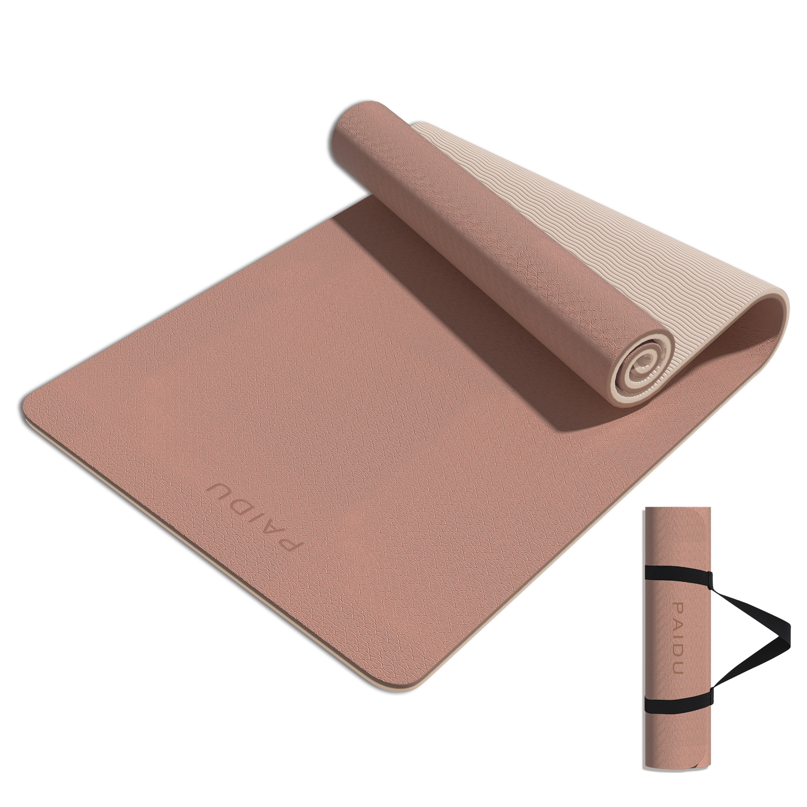 Yoga Mat 8mm Super Thick TPE Fitness Mat | SGS Certified | Non-Slip, Odorless & Tear-Resistant | Unisex with Strap | for Yoga, Pilates, Meditation & Home Workouts Visit the PAIDU Store